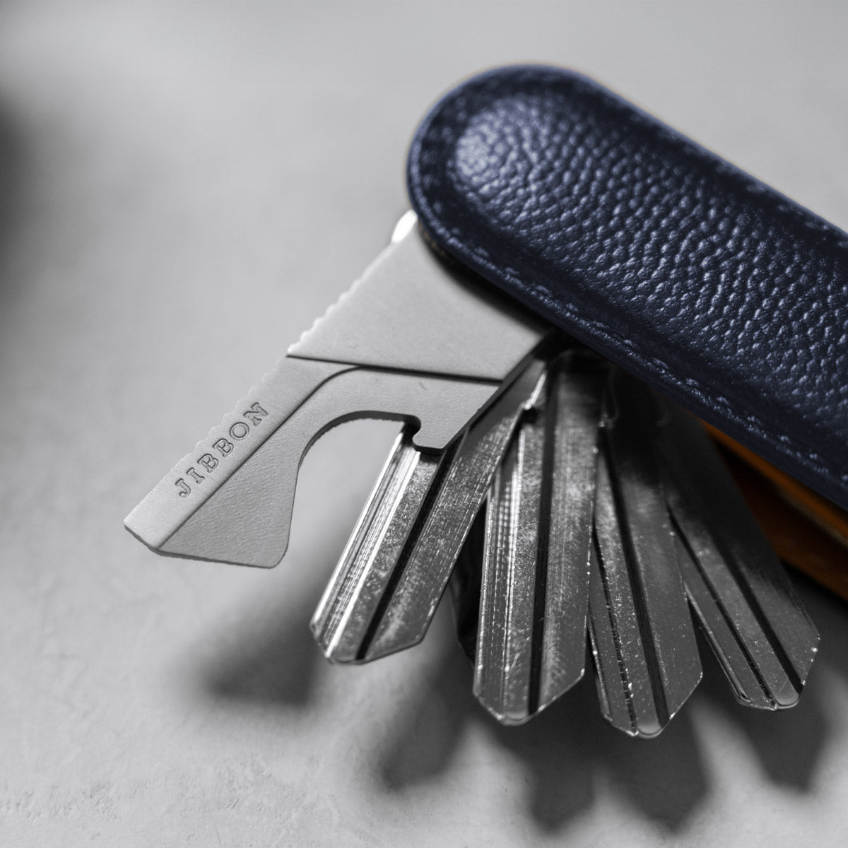 Limited Edition Navy Caviar Leather Key Organiser