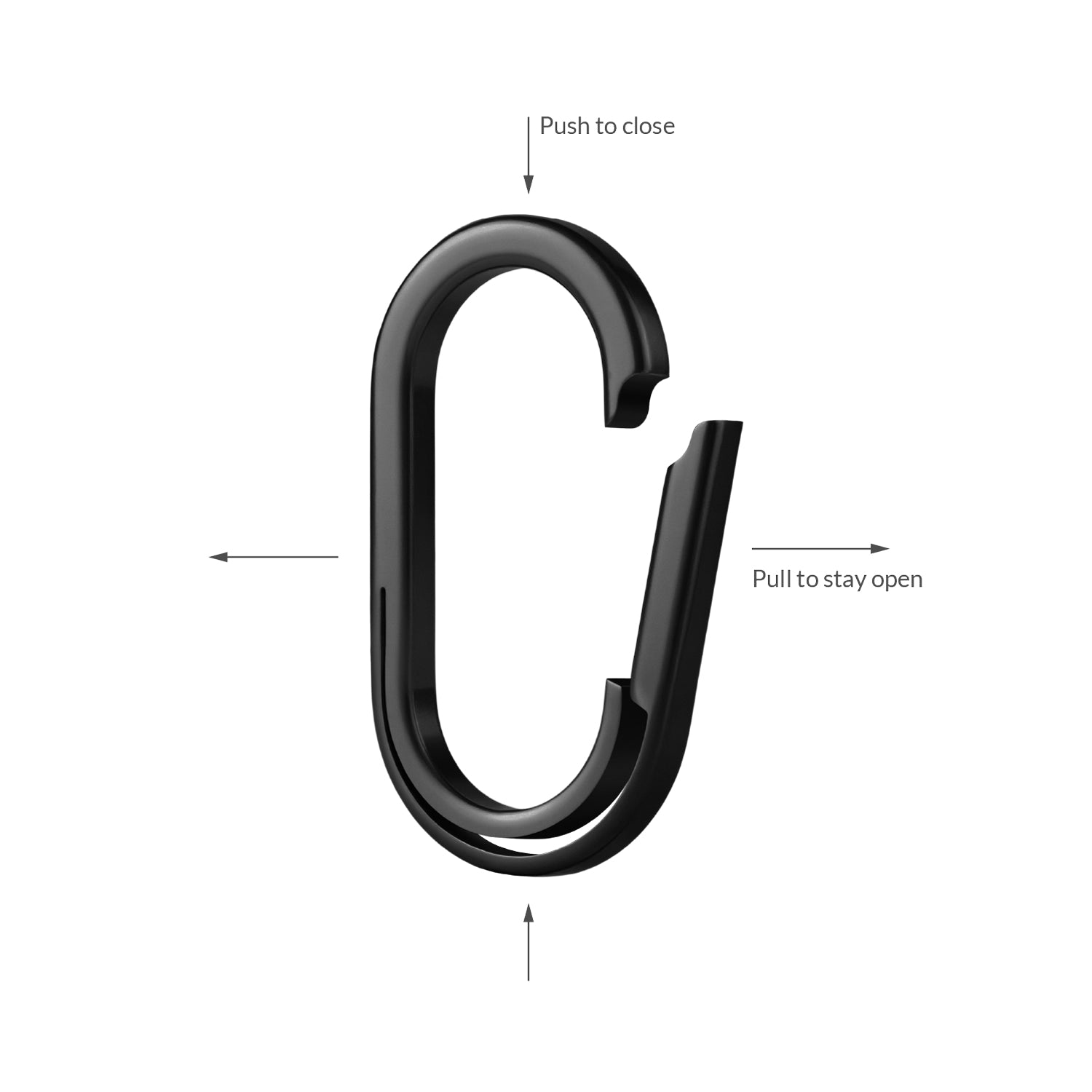 Titanium Keyring Series 2 PVD Black