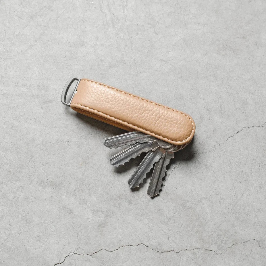 Crema Pebble Leather Key Organiser