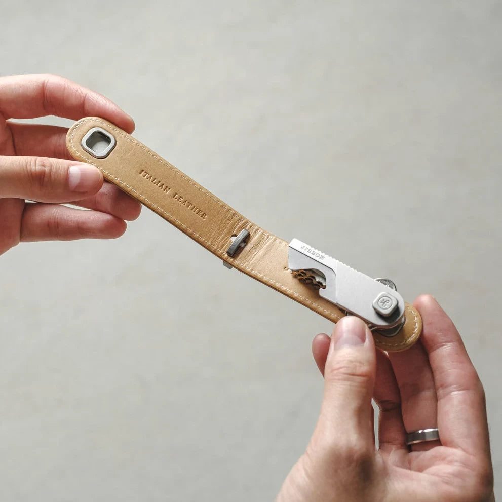 Dune Pebble Leather Key Organiser