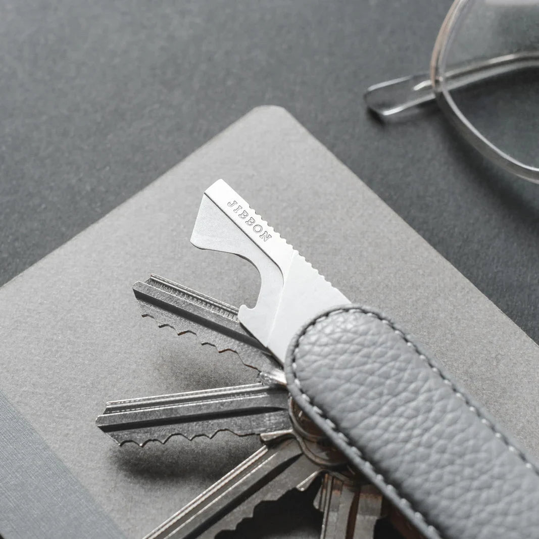 Stone Pebble Leather Key Organiser