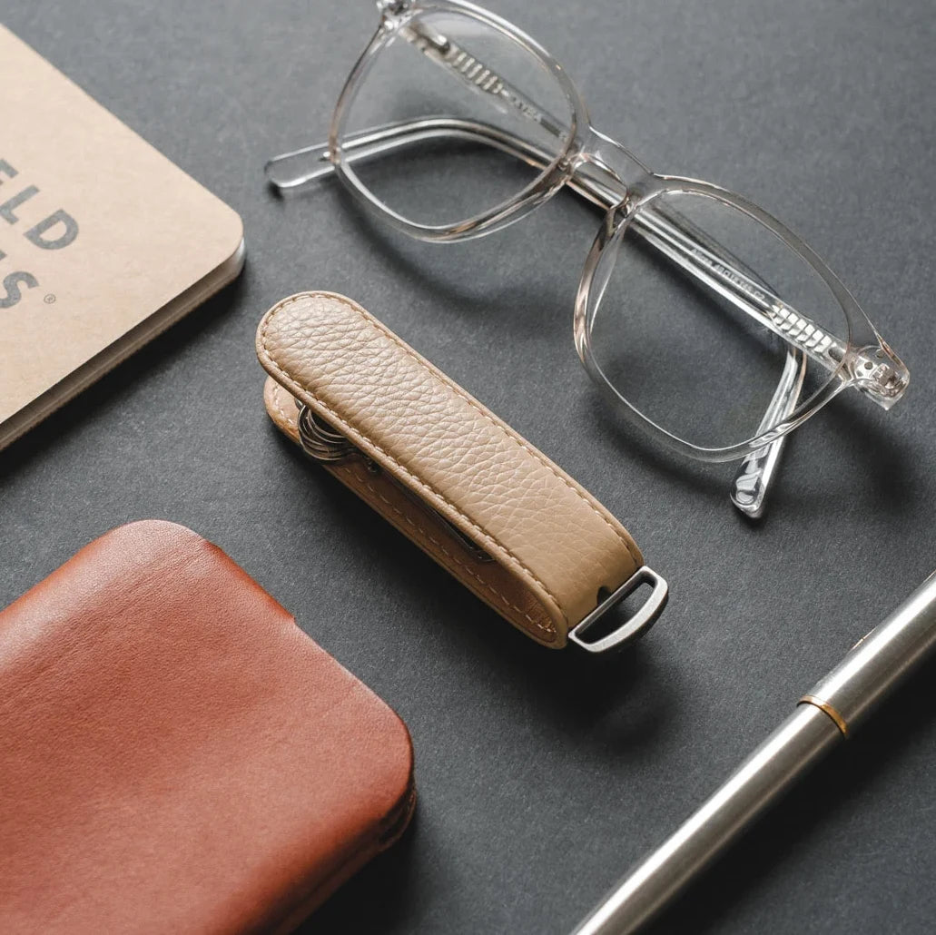 Dune Pebble Leather Key Organiser