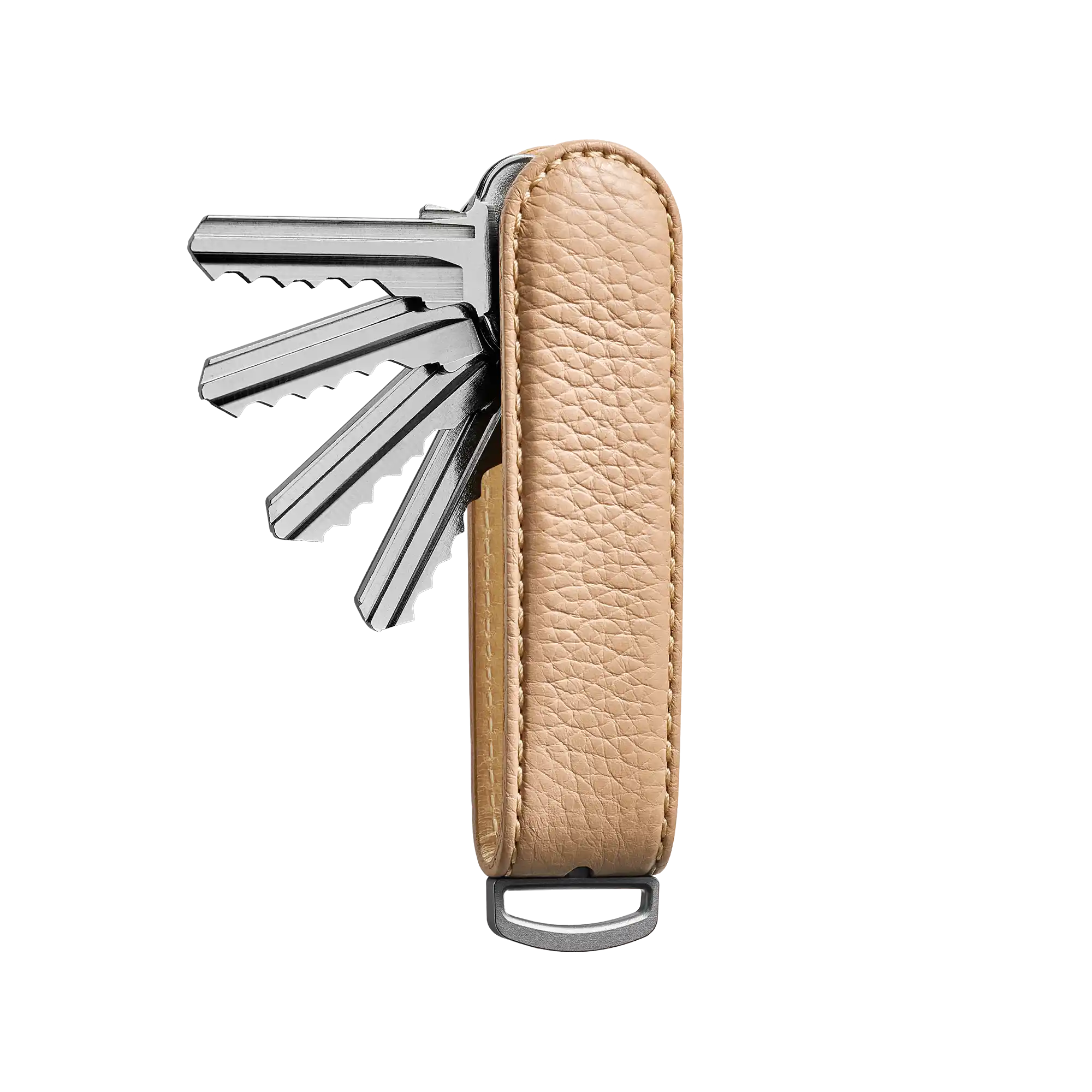 Crema Pebble Leather Key Organiser
