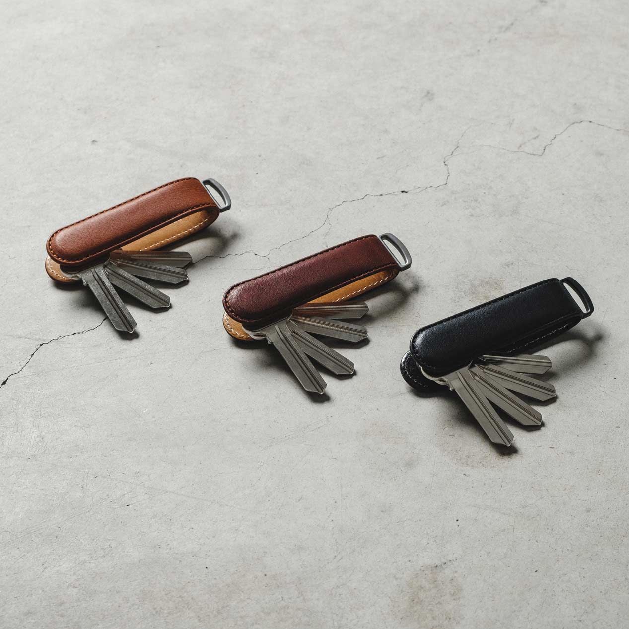 Bronze Leather Key Organiser