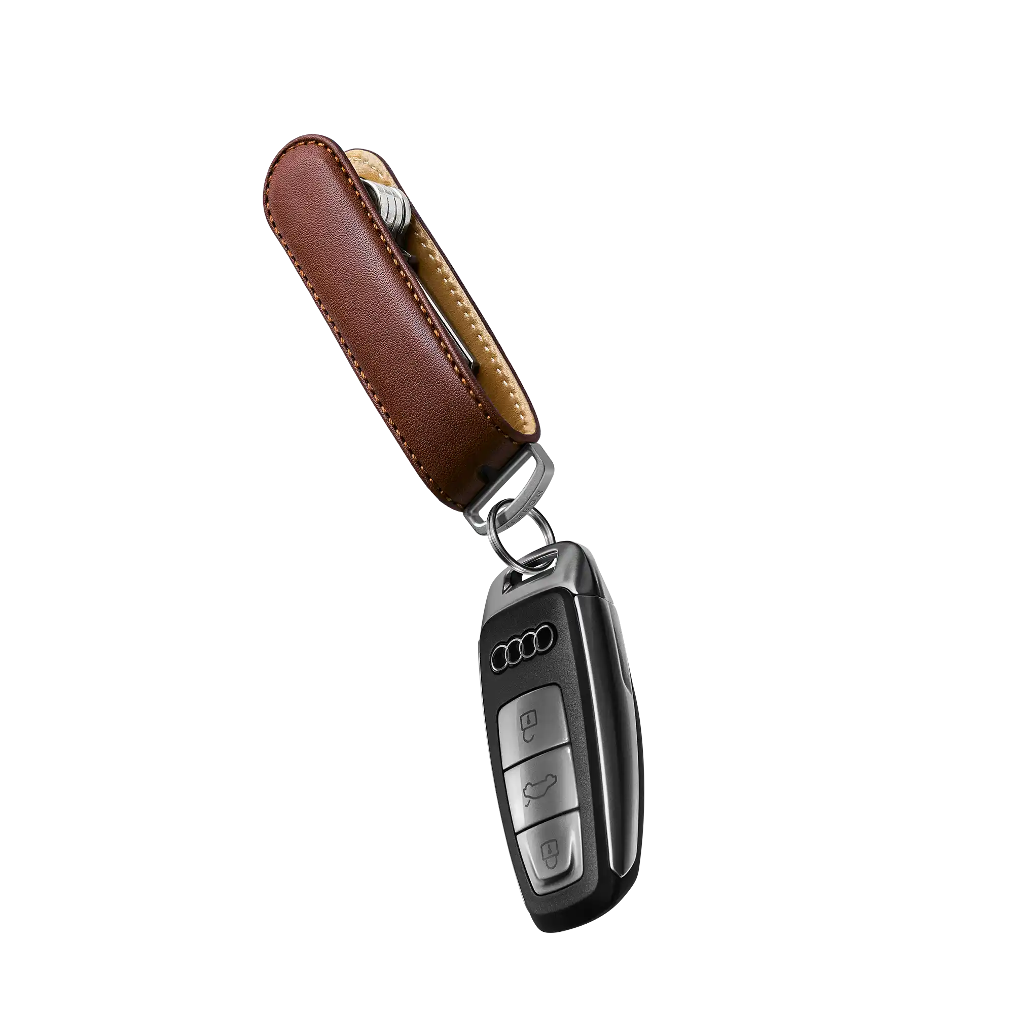 Cocoa Leather Key Organiser