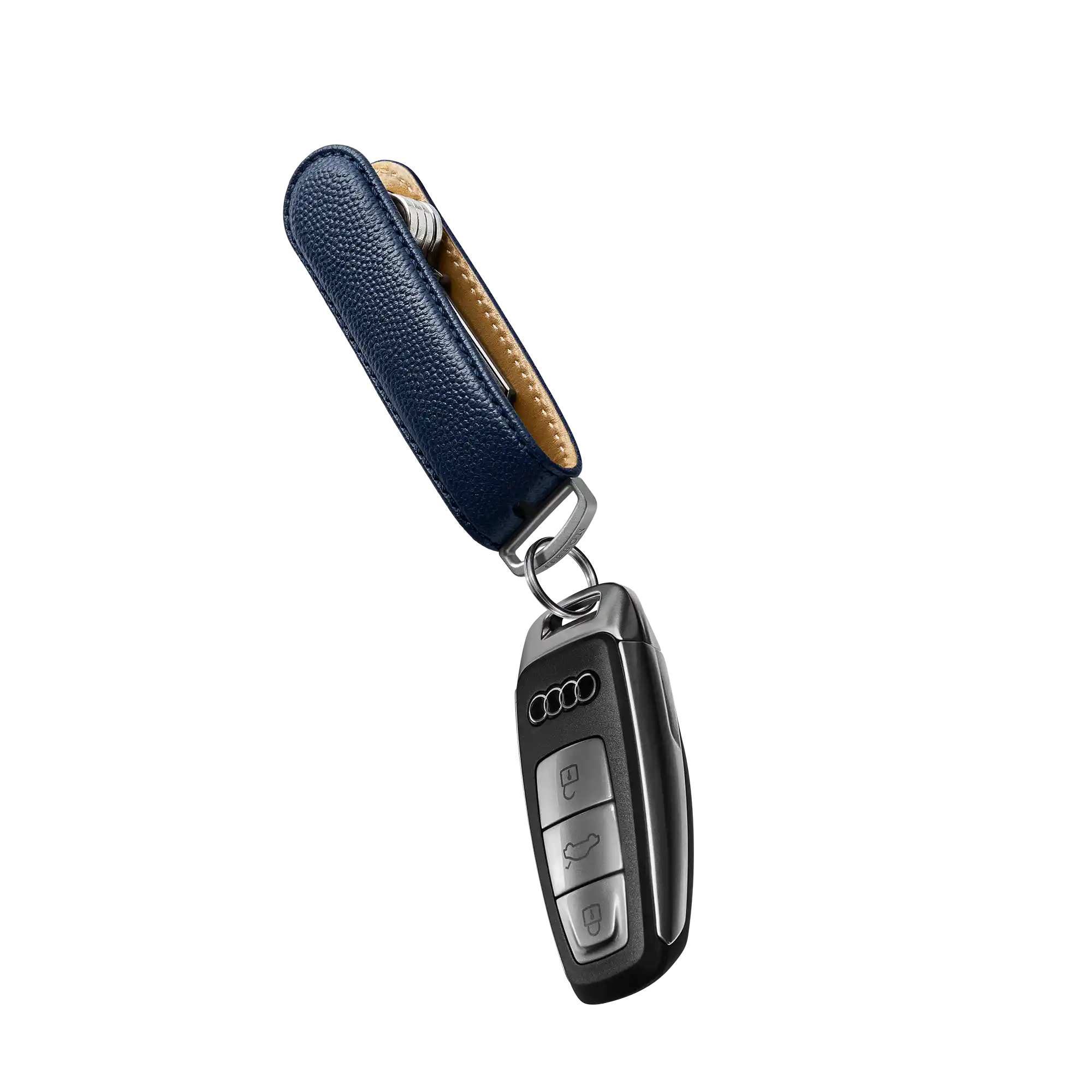 Limited Edition Navy Caviar Leather Key Organiser