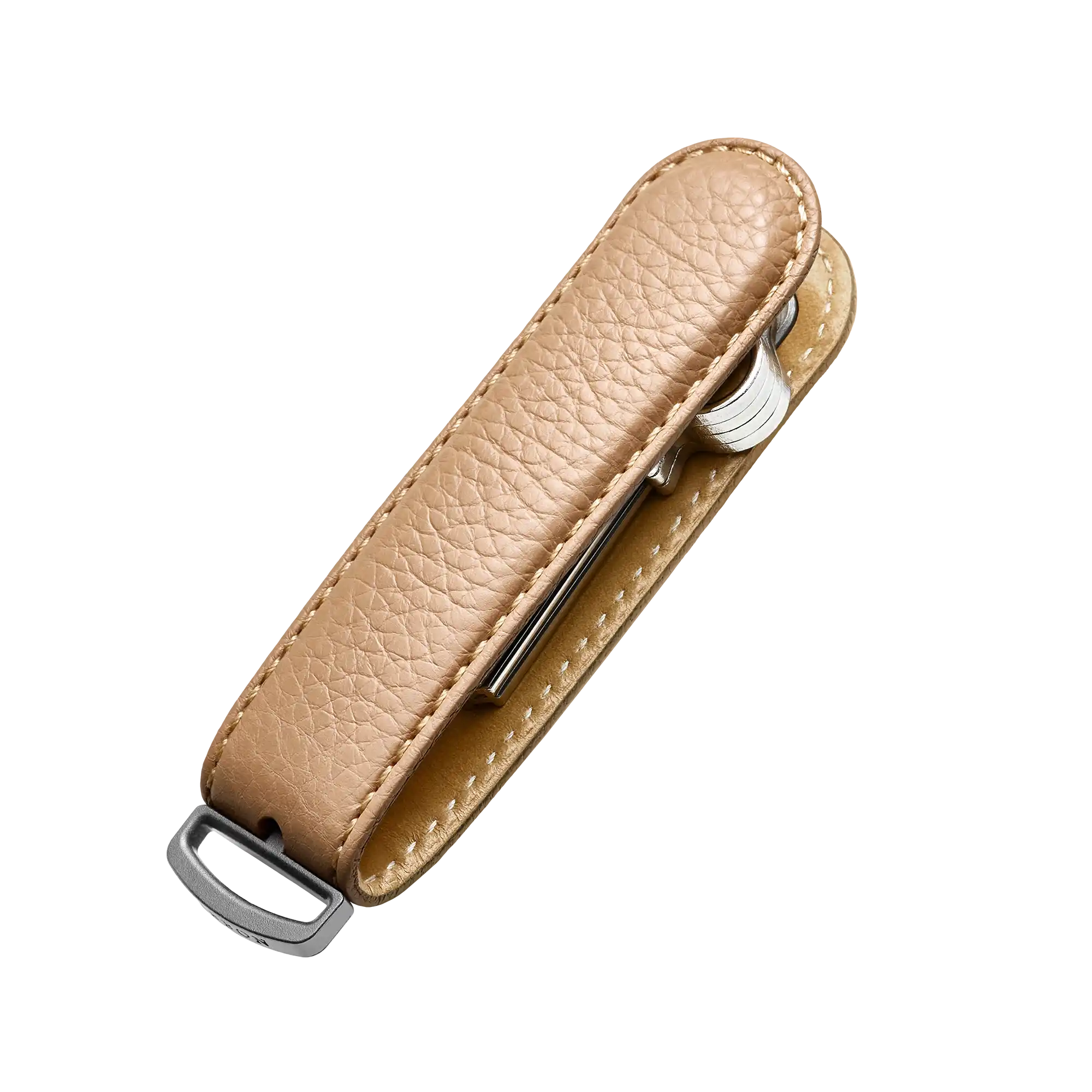 Crema Pebble Leather Key Organiser
