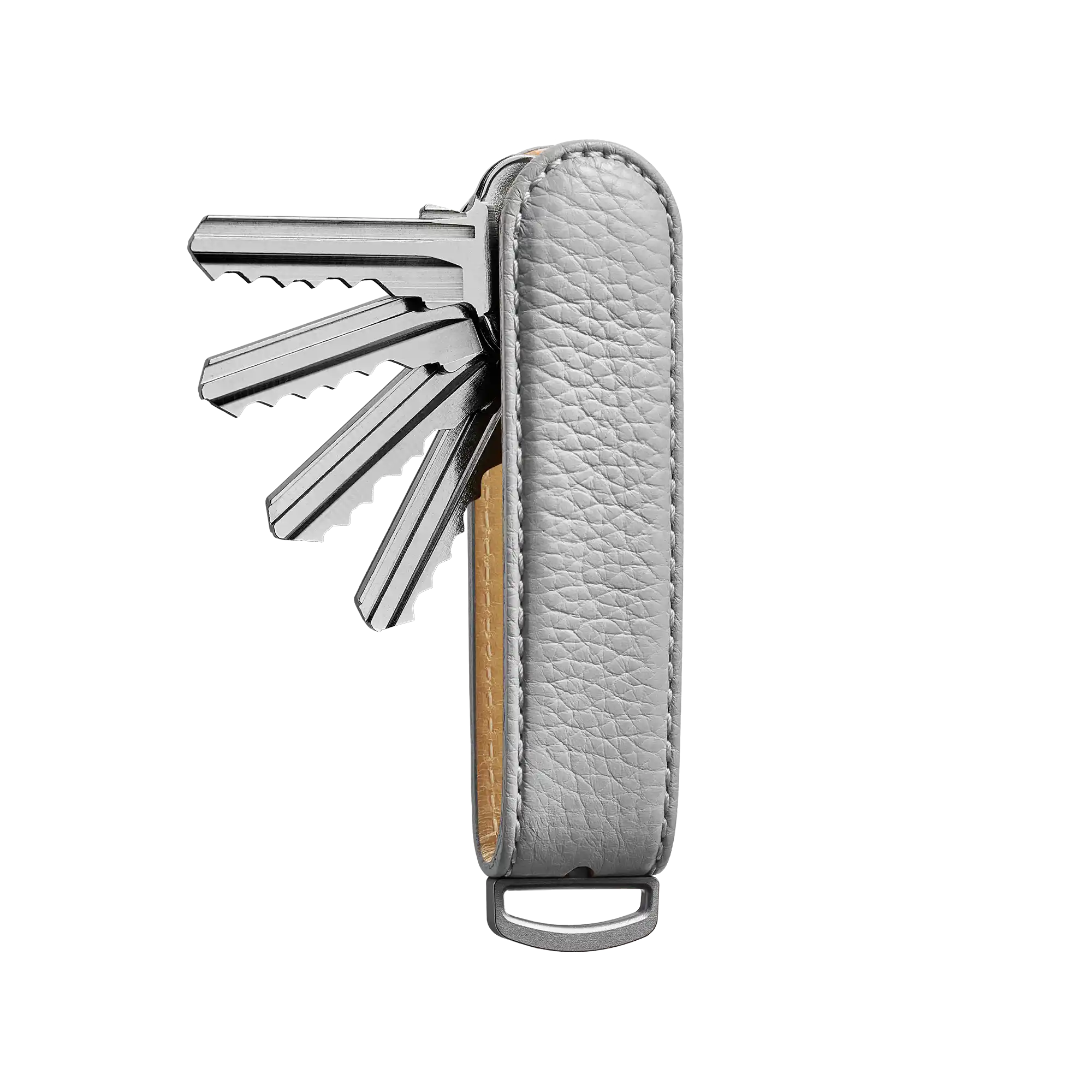 Stone Pebble Leather Key Organiser