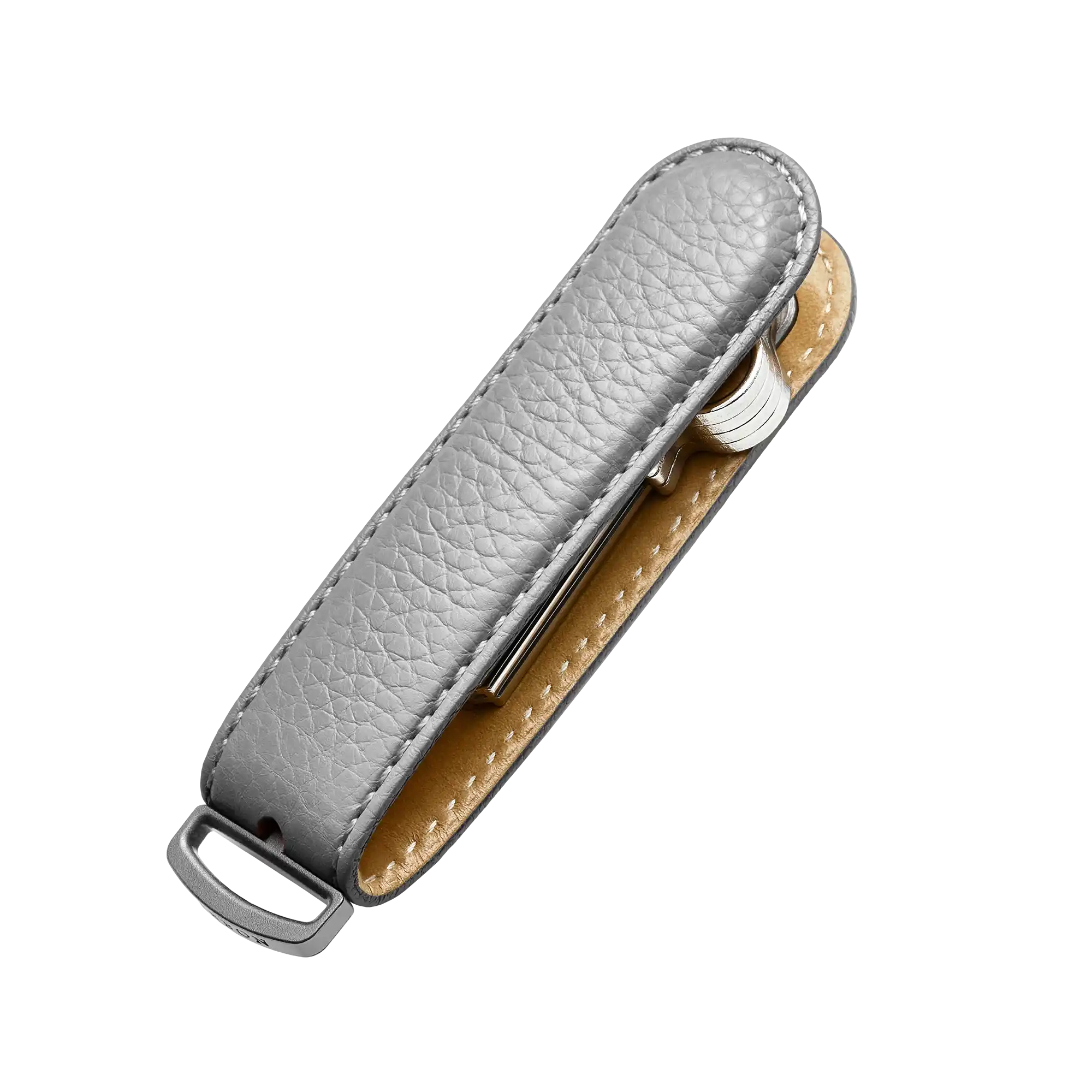 Stone Pebble Leather Key Organiser